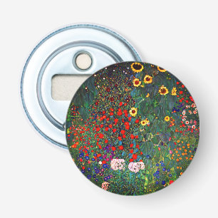 Gustav Klimt Flower Garden Bottle Opener