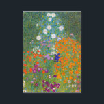 Gustav Klimt: Flower Garden Business Card<br><div class="desc">A beautiful classic business card featuring a colorful flower garden,  painted by the Austrian symbolist painter Gustav Klimt.</div>