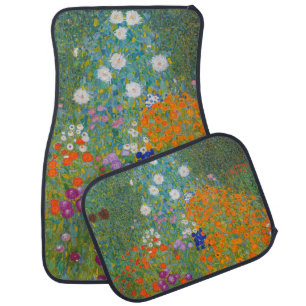 Gustav Klimt - Flower Garden Car Floor Mat