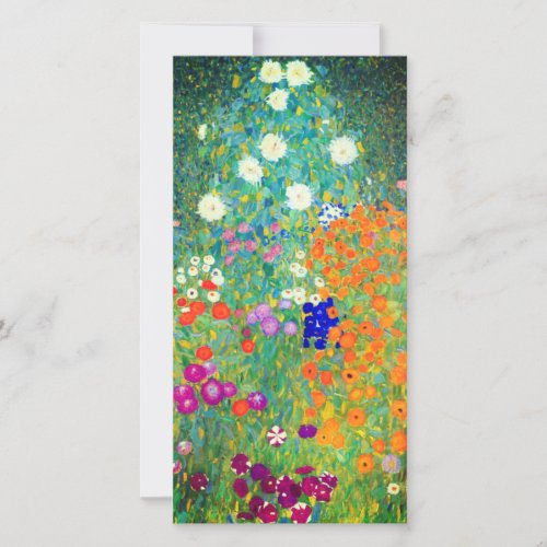 Gustav Klimt Flower Garden Card