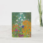 Gustav Klimt - Flower Garden Card<br><div class="desc">Flower Garden - Gustav Klimt in 1905-1907</div>