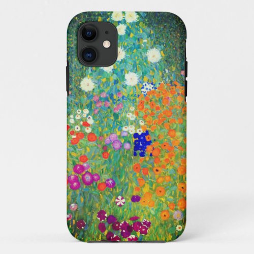 Gustav Klimt Flower Garden iPhone 11 Case