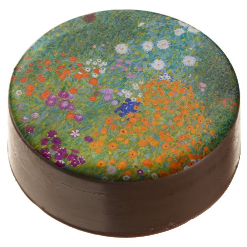 Gustav Klimt _ Flower Garden Chocolate Covered Oreo