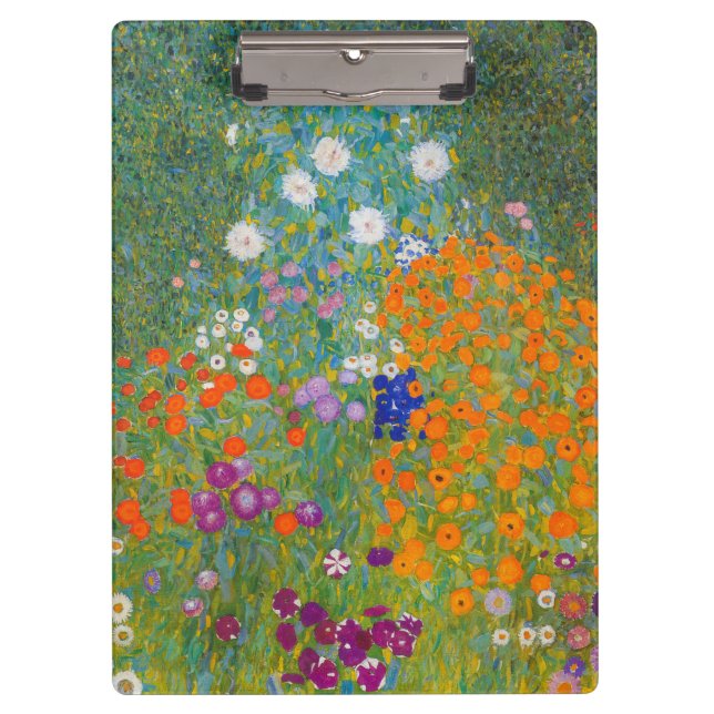 Gustav Klimt - Flower Garden Clipboard (Front)
