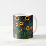 Gustav Klimt Flower Garden Coffee Mug<br><div class="desc">Coffee Mug featuring Gustav Klimt’s oil painting Farm Garden with Sunflowers (1907). A beautiful garden of sunflowers and exquisite blue,  red,  purple,  pink,  and white flowers. A great gift for fans of Art Nouveau and Austrian art.</div>