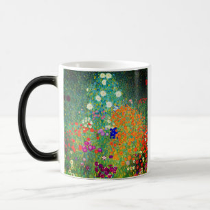 Gustav Klimt Flower Garden Color Morph Mug