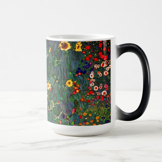 Gustav Klimt Flower Garden Color Morph Mug (Right)