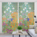 Gustav Klimt - Flower Garden Cornhole Set Sheer Curtains<br><div class="desc">Flower Garden - Gustav Klimt in 1905-1907</div>