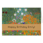 Gustav Klimt Flower Garden Cottage Nature (Front Horizontal)