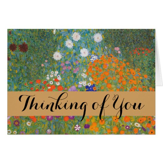 Gustav Klimt Flower Garden Cottage Nature (Front Horizontal)