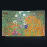 Gustav Klimt Flower Garden Cottage Nature Banner<br><div class="desc">A beautiful garden painting - this is a classic painting by Gustav Klimt,  called Cottage Garden,  or Bauergarten,  1907,  which is a close up of a flower garden,  a colorful floral painting.</div>