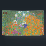 Gustav Klimt Flower Garden Cottage Nature Banner<br><div class="desc">A beautiful garden painting - this is a classic painting by Gustav Klimt,  called Cottage Garden,  or Bauergarten,  1907,  which is a close up of a flower garden,  a colorful floral painting.</div>