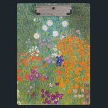 Gustav Klimt Flower Garden Cottage Nature Clipboard<br><div class="desc">A beautiful garden painting - this is a classic painting by Gustav Klimt,  called Cottage Garden,  or Bauergarten,  1907,  which is a close up of a flower garden,  a colorful floral painting.</div>