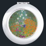 Gustav Klimt Flower Garden Cottage Nature Compact Mirror<br><div class="desc">A beautiful garden painting - this is a classic painting by Gustav Klimt,  called Cottage Garden,  or Bauergarten,  1907,  which is a close up of a flower garden,  a colorful floral painting.</div>
