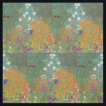 Gustav Klimt Flower Garden Cottage Nature Fabric<br><div class="desc">A beautiful garden painting - this is a classic painting by Gustav Klimt,  called Cottage Garden,  or Bauergarten,  1907,  which is a close up of a flower garden,  a colorful floral painting.</div>