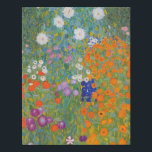 Gustav Klimt Flower Garden Cottage Nature Faux Canvas Print<br><div class="desc">A beautiful garden painting - this is a classic painting by Gustav Klimt,  called Cottage Garden,  or Bauergarten,  1907,  which is a close up of a flower garden,  a colorful floral painting.</div>