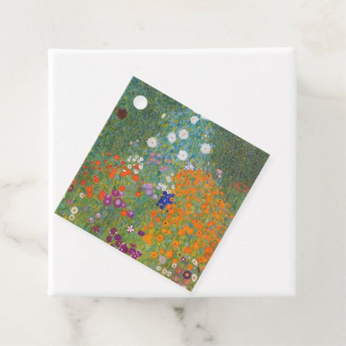 Gustav Klimt Flower Garden Cottage Nature Favor Tags