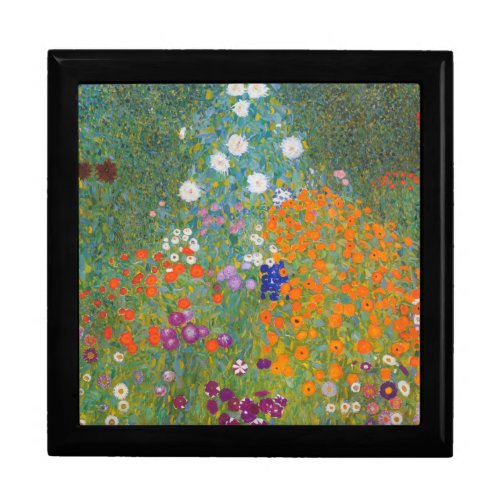Gustav Klimt Flower Garden Cottage Nature Gift Box