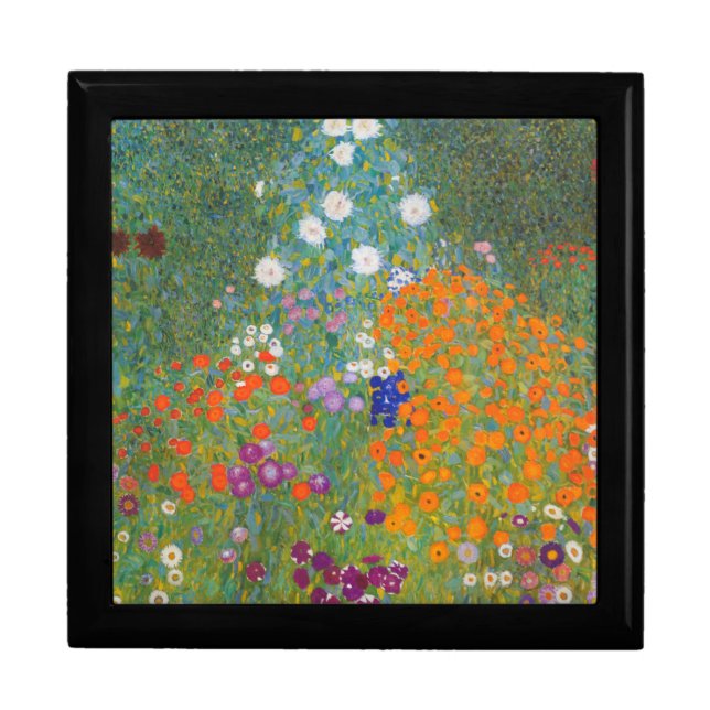 Gustav Klimt Flower Garden Cottage Nature Gift Box (Front)