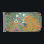 Gustav Klimt Flower Garden Cottage Nature Gunmetal Finish Money Clip<br><div class="desc">A beautiful garden painting - this is a classic painting by Gustav Klimt,  called Cottage Garden,  or Bauergarten,  1907,  which is a close up of a flower garden,  a colorful floral painting.</div>