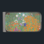 Gustav Klimt Flower Garden Cottage Nature Gunmetal Finish Money Clip<br><div class="desc">A beautiful garden painting - this is a classic painting by Gustav Klimt,  called Cottage Garden,  or Bauergarten,  1907,  which is a close up of a flower garden,  a colorful floral painting.</div>
