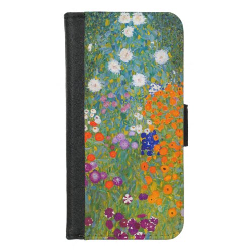 Gustav Klimt Flower Garden Cottage Nature iPhone 87 Wallet Case