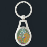 Gustav Klimt Flower Garden Cottage Nature Keychain<br><div class="desc">A beautiful garden painting - this is a classic painting by Gustav Klimt,  called Cottage Garden,  or Bauergarten,  1907,  which is a close up of a flower garden,  a colorful floral painting.</div>