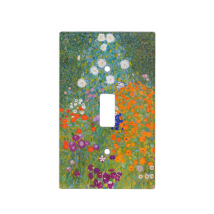 Gustav Klimt Flower Garden Cottage Nature Light Switch Cover