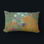 Gustav Klimt Flower Garden Cottage Nature Lumbar Pillow<br><div class="desc">A beautiful garden painting - this is a classic painting by Gustav Klimt,  called Cottage Garden,  or Bauergarten,  1907,  which is a close up of a flower garden,  a colorful floral painting.</div>