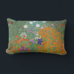 Gustav Klimt Flower Garden Cottage Nature Lumbar Pillow<br><div class="desc">A beautiful garden painting - this is a classic painting by Gustav Klimt,  called Cottage Garden,  or Bauergarten,  1907,  which is a close up of a flower garden,  a colorful floral painting.</div>