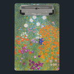 Gustav Klimt Flower Garden Cottage Nature Mini Clipboard<br><div class="desc">A beautiful garden painting - this is a classic painting by Gustav Klimt,  called Cottage Garden,  or Bauergarten,  1907,  which is a close up of a flower garden,  a colorful floral painting.</div>