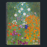 Gustav Klimt Flower Garden Cottage Nature Notebook<br><div class="desc">A beautiful garden painting - this is a classic painting by Gustav Klimt,  called Cottage Garden,  or Bauergarten,  1907,  which is a close up of a flower garden,  a colorful floral painting.</div>