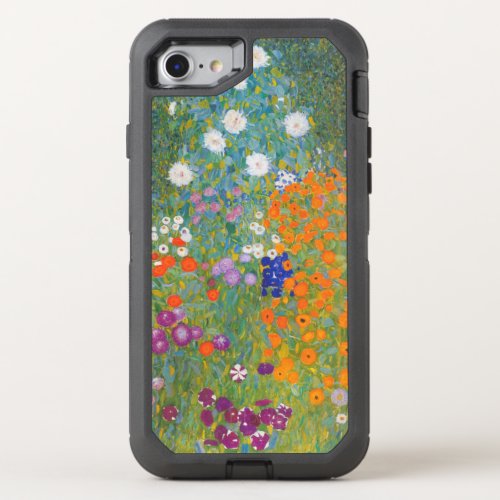 Gustav Klimt Flower Garden Cottage Nature OtterBox Defender iPhone SE87 Case