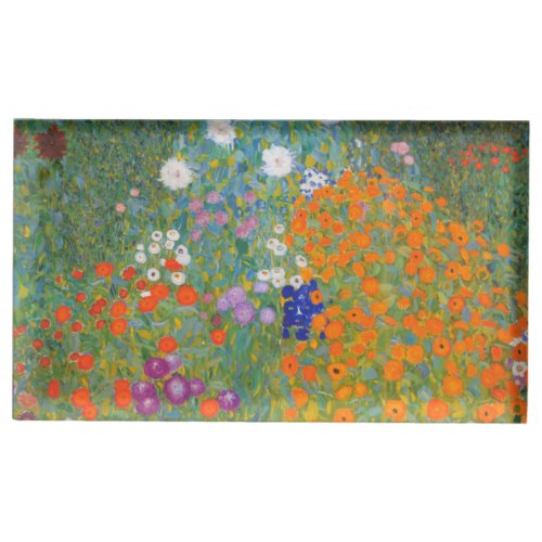 Gustav Klimt Flower Garden Cottage Nature Place Card Holder