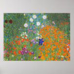 Gustav Klimt Flower Garden Cottage Nature Poster<br><div class="desc">A beautiful garden painting - this is a classic painting by Gustav Klimt,  called Cottage Garden,  or Bauergarten,  1907,  which is a close up of a flower garden,  a colorful floral painting.</div>