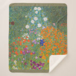 Gustav Klimt Flower Garden Cottage Nature Sherpa Blanket<br><div class="desc">A beautiful garden painting - this is a classic painting by Gustav Klimt,  called Cottage Garden,  or Bauergarten,  1907,  which is a close up of a flower garden,  a colorful floral painting.</div>