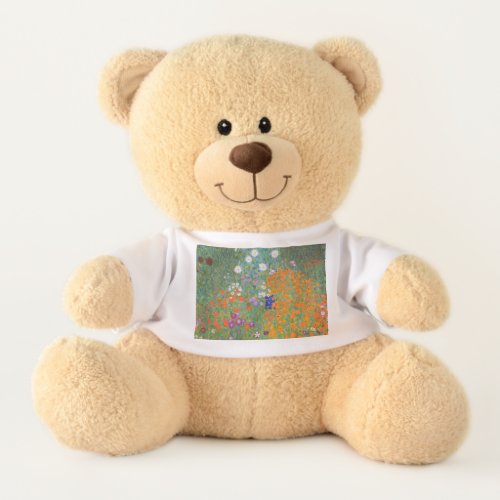 Gustav Klimt Flower Garden Cottage Nature Teddy Bear