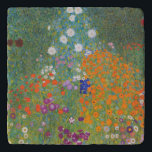Gustav Klimt Flower Garden Cottage Nature Trivet<br><div class="desc">A beautiful garden painting - this is a classic painting by Gustav Klimt,  called Cottage Garden,  or Bauergarten,  1907,  which is a close up of a flower garden,  a colorful floral painting.</div>