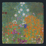 Gustav Klimt Flower Garden Cottage Nature Trivet<br><div class="desc">A beautiful garden painting - this is a classic painting by Gustav Klimt,  called Cottage Garden,  or Bauergarten,  1907,  which is a close up of a flower garden,  a colorful floral painting.</div>