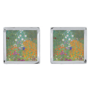 Gustav Klimt - Flower Garden Cufflinks