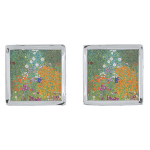 Gustav Klimt _ Flower Garden Cufflinks