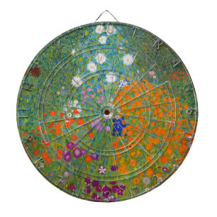 Gustav Klimt - Flower Garden Dart Board
