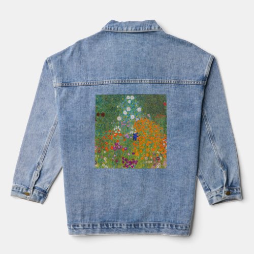 Gustav Klimt _ Flower Garden Denim Jacket