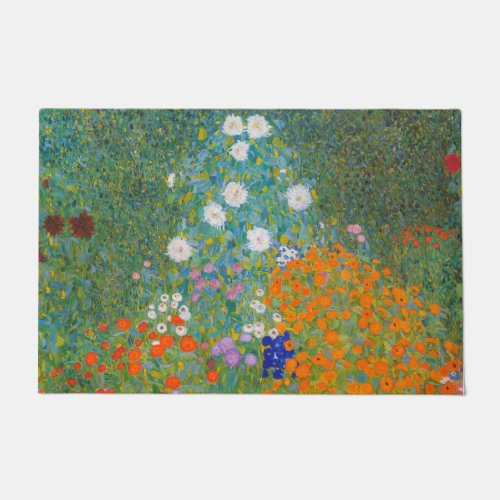 Gustav Klimt _ Flower Garden Doormat