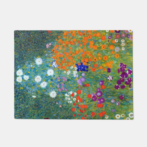 Gustav Klimt Flower Garden Doormat