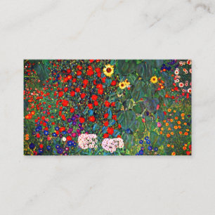 Gustav Klimt Flower Garden Enclosure Card