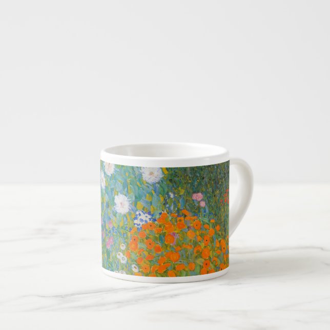 Gustav Klimt - Flower Garden Espresso Cup (Front Right)