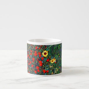 Gustav Klimt Flower Garden Espresso Cup