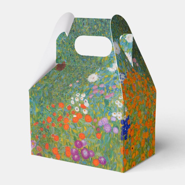 Gustav Klimt - Flower Garden Favor Boxes (Front Side)