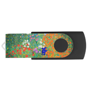 Gustav Klimt Flower Garden Flash Drive